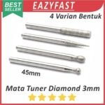 Mata Tuner Diamond Bor Gerinda Mini Lancip Bulat Oval Rata Silinder 3mm Grafir Engraver Ukir Engraving Engrave