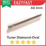 Mata Tuner Diamond Bor Gerinda Mini Lancip Bulat Oval Rata Silinder 3mm Grafir Engraver Ukir Engraving Engrave - Image 3