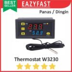 Modul Thermostat Digital W3230 12V 24V DC 220V AC Controller Otomatis Temperature Suhu Inkubator Panas Dingin W 3230 PV SV 12 24 220 V Volt Adaptor Aki PLN - Image 5