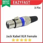 Jack Audio Canon Kabel XLR Male Female Stereo 3 P Pin Kaki 3P Konektor Jek Plug Aux Canare Mic Connector Jantan Betina - Image 4