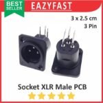 Socket Audio Canon XLR Male Female PCB Panel Case Casing Body Stereo 3 P Pin Kaki 3P Jack Jek Plug - Image 6