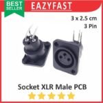 Socket Audio Canon XLR Male Female PCB Panel Case Casing Body Stereo 3 P Pin Kaki 3P Jack Jek Plug - Image 7