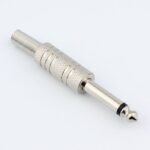 Jack Akai Kabel Audio Aux 6.5mm 6.5 Male Mono Stereo 2P 3P 2 3 P Pin Kaki TS TRS Besi Silver Mic Gitar - Image 2