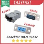 Konektor DB9 Male Female Cover Serial Port RS232 DB 9 Connector Jack Socket Kabel Case Casing