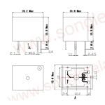 Relay 5P 5 P Kaki Pin 3V 3 V Volt DC 3VDC Coil Drive SPDT NO NC 10A 10 A 250V AC Riley Bendik Switch - Image 2