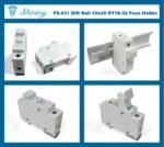 MCB Din Rail Ceramic Fuse Holder 10x38 Sekring Keramik R015 RT14 RT18 RT28 32 10 x 38 mm Kotak Rumah - Image 3