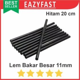 Refill Lem Tembak Lilin Bakar Batang Besar 11mm 1cm Hitam Glue Gun Stick Black