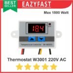 Modul Thermostat W3001 12V 24V DC 220V AC Inkubator Atur Suhu Temperature Otomatis W 3001 Adaptor Aki PLN