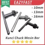 Kunci Chuck 10mm 13mm 16mm Buka Kepala Mesin Bor Tangan Duduk Universal Drill Collet 10 13 16 mm