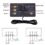 Modul Thermostat Digital W3230 12V 24V DC 220V AC Controller Otomatis Temperature Suhu Inkubator Panas Dingin W 3230 PV SV 12 24 220 V Volt Adaptor Aki PLN - Image 3