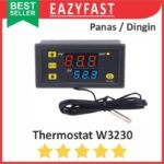 Modul Thermostat Digital W3230 12V 24V DC 220V AC Controller Otomatis Temperature Suhu Inkubator Panas Dingin W 3230 PV SV 12 24 220 V Volt Adaptor Aki PLN - Image 5