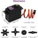 Motor Servo RC MG996R MG996 R Full Metal Gear 180 Degree Sudut Derajat Drajat 10kg/cm Mini Micro Gearbox Gear Box MG 996 R Tower Pro TowerPro - Image 2