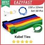Tali Ikat Kabel Ties Strap Set 50 Pcs Cable Management Organizer