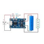 Modul Mini TP4056 Black USB Type C Charger Baterai 18650 Li Ion BMS Lithium Ion 3.7V 4.2V 5V 3.7 4.2 5 V Volt - Image 3