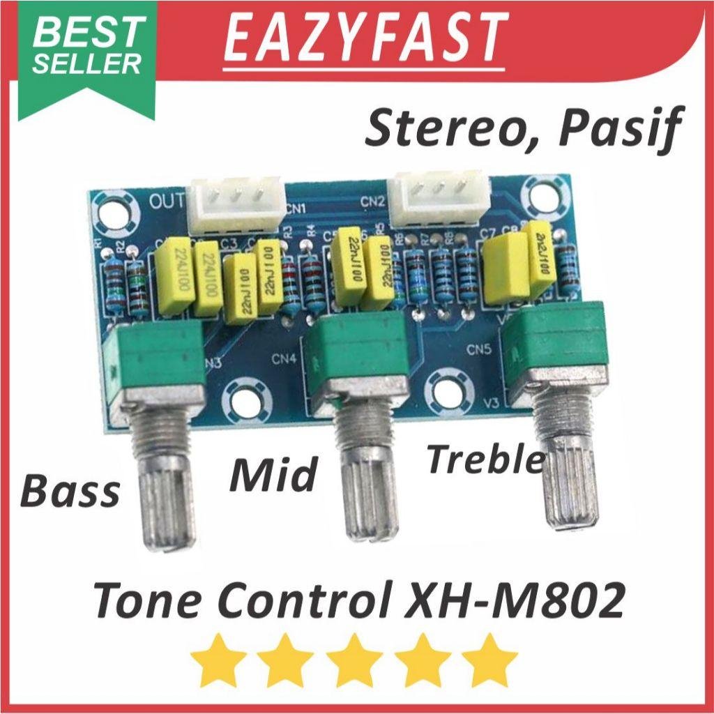 ginee_20260610155713997_0732875181.jpeg Modul Tone Control Pasif XH-M802 Stereo Equalizer Bass Treble LPF HPF Low Pass Filter Tune Pre Amplifier Ampli Preamp - Image 1
