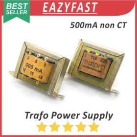 Trafo 0.5A 500ma 0V 5V 6V 9V 12V 15V 18V Transformator Power Supply Travo PSU 0 5 6 9 12 15 18 110 220 V Volt AC non CT Engkel RealPro Tembaga Murni 0.5 A Ampere