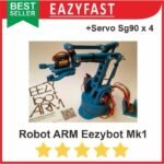 Robotic Robot Arm Tangan Lengan Include 4x Servo 9g 4 Dof 3D Printed