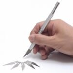 Pisau Cutter Mini Ukir Refill 5 Pcs Hobby Crafting Engraving Pen - Image 2