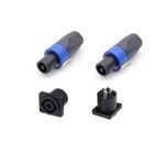Jack Speakon Male Kabel Audio Speacon Spikon Spicon Socket Stereo 4 P Pin Kaki 4p Soket Jek Konektor - Image 2