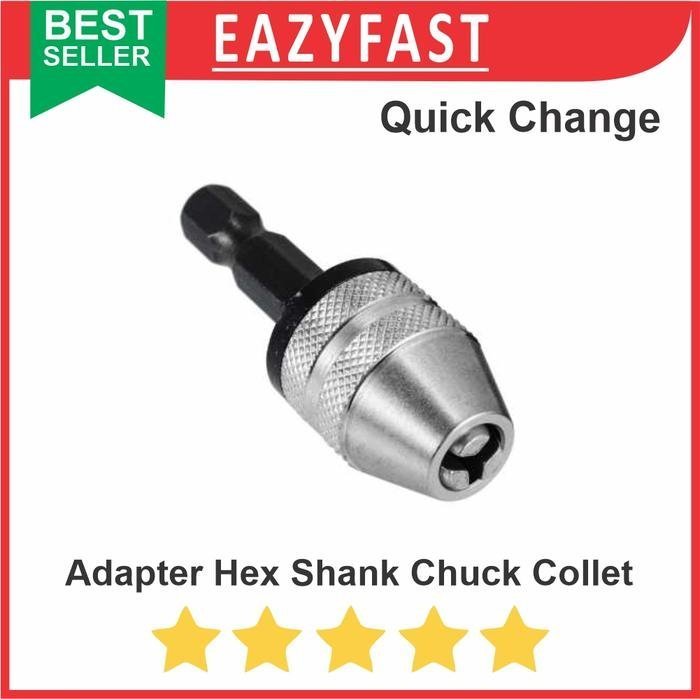 ginee_20250922143306008_0257979890-1.jpeg Adapter Mata Bor Obeng Hex Shank Drill Bit Chuck Collet Quick Change - Image 1