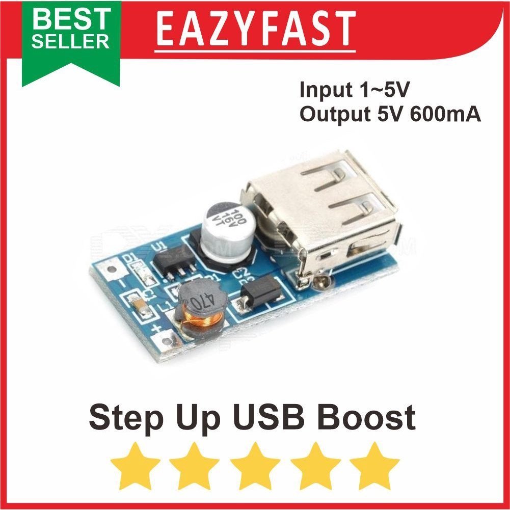 ginee_20250930143339205_8236640042.jpeg USB DC-DC Step Up 5V 600mA Input 0.9-5V Booster Charger Cas HP Module - Image 1