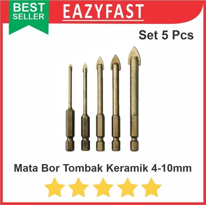 ginee_20251021102714788_4503294630.jpeg Mata Bor Tungsten Tombak Marmer Granit Kaca Keramik Set 5 Pcs 4-10mm - Image 1
