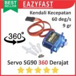 Motor Servo RC SG90 360 Degree Putar Derajat Drajat Continue Continues 9 G Gram 9g Mini Micro Gear Box Gearbox SG90S SG 90S 90 S Tower Pro TowerPro
