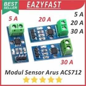 Modul Sensor Arus ACS712 5A 20A 30A 5 20 30 A Ampere Hall Current Sensor Module ACS 712 Arduino ESP Compatible