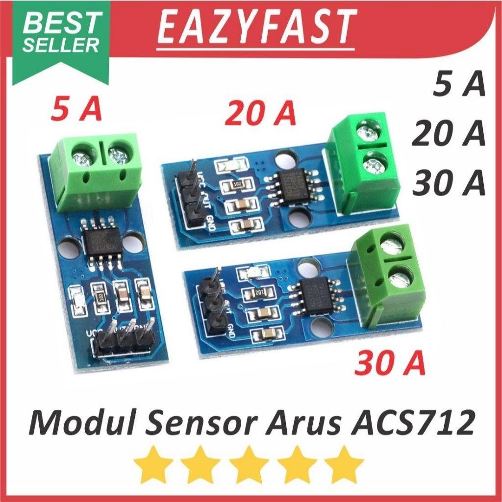 ginee_20260521111726566_6107049002.jpeg Modul Sensor Arus ACS712 5A 20A 30A 5 20 30 A Ampere Hall Current Sensor Module ACS 712 Arduino ESP Compatible - Image 1