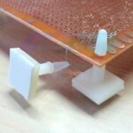 Spacer PCB Plastik 13mm Kaki Dudukan Penjepit Lem Stiker PCB 10mm 15mm - Image 2