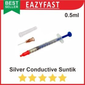 Silver Conductive Spet 0.5ml Paint Glue Tinta Listrik Jalur PCB