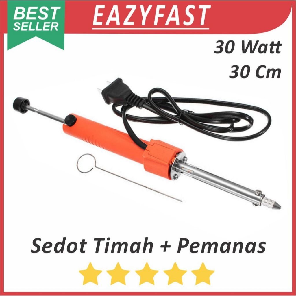 ginee_20260126121110522_6457161556.jpeg Alat Pompa Sedot Hisap Timah Solder 30W Otomatis Pemanas Panas Desoldering Attractor Pump - Image 1
