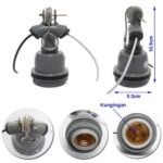 Fitting Lampu E27 Gantung Outdoor Plastik Fiting Piting Luar Socket Soket Cop Kap Colok Colokan - Image 2